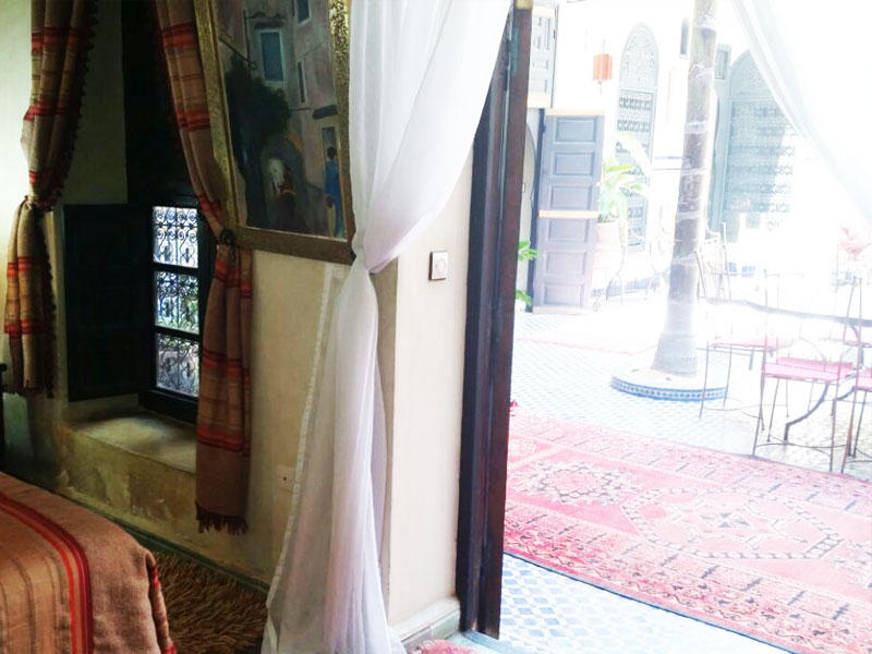 Chambre double shehrazade de riad à marrakech pas cher